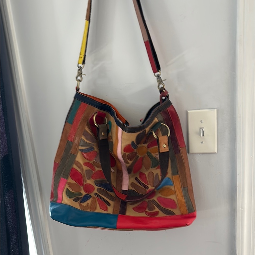 Colorful Patchwork Shoulder Bag